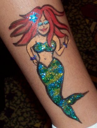 Glitter Mermaid Tattoo Pic